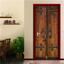 Load image into Gallery viewer, 3D Door Sticker Wood Adhesive Waterproof Wallpaper for Doors Living Room Bedroom Poster DIY Mural Decals Home Decor deursticker