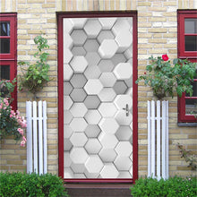 Load image into Gallery viewer, 3D Door Sticker Wood Adhesive Waterproof Wallpaper for Doors Living Room Bedroom Poster DIY Mural Decals Home Decor deursticker