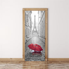 Load image into Gallery viewer, 3D Door Sticker Wood Adhesive Waterproof Wallpaper for Doors Living Room Bedroom Poster DIY Mural Decals Home Decor deursticker