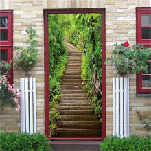 Load image into Gallery viewer, 3D Door Sticker Wood Adhesive Waterproof Wallpaper for Doors Living Room Bedroom Poster DIY Mural Decals Home Decor deursticker