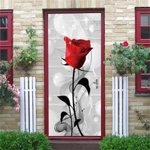 Load image into Gallery viewer, 3D Door Sticker Wood Adhesive Waterproof Wallpaper for Doors Living Room Bedroom Poster DIY Mural Decals Home Decor deursticker