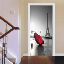 Load image into Gallery viewer, 3D Door Sticker Wood Adhesive Waterproof Wallpaper for Doors Living Room Bedroom Poster DIY Mural Decals Home Decor deursticker