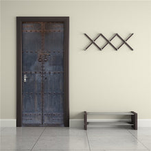 Load image into Gallery viewer, Retro Wooden Door Stickers PVC Waterproof Wallpaper For Doors Living Room Bedroom Home Decor Mural DIY Renovation Decal 90x200cm