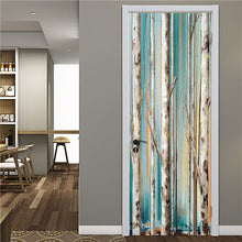 Load image into Gallery viewer, Retro Wooden Door Stickers PVC Waterproof Wallpaper For Doors Living Room Bedroom Home Decor Mural DIY Renovation Decal 90x200cm