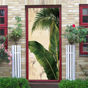 3D Door Sticker Wood Adhesive Waterproof Wallpaper for Doors Living Room Bedroom Poster DIY Mural Decals Home Decor deursticker