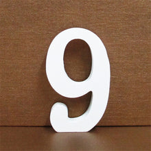 Load image into Gallery viewer, 1pc 10CMX10CM White Wooden Letter English Alphabet DIY Personalised Name Design Art Craft Free Standing Heart Wedding Home Decor
